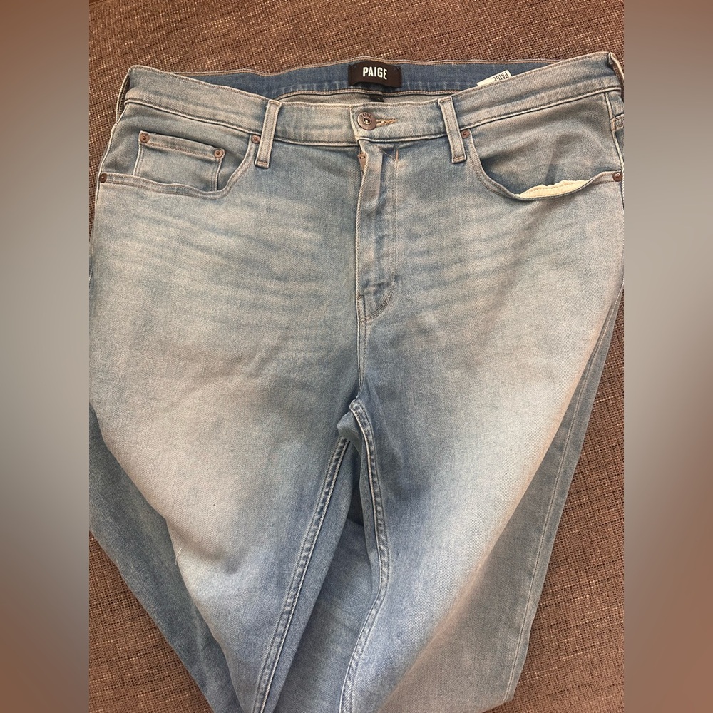 PAIGE Men's Sky Blue Straight Jeans federal jeans denim Mens